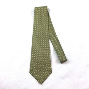 Hermes Paris Tie 59 EA Silk Chain Link Pattern